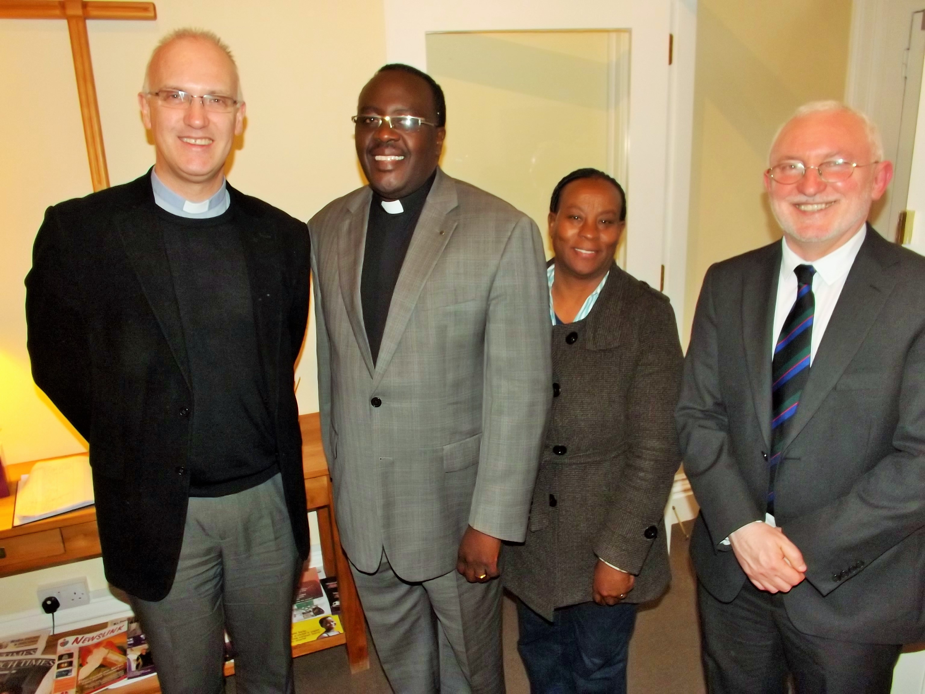 Revd Canon Dr Maurice Elliott (Director of CITI), Provost Sammy Wainaina  & Louise Girthire (All Saints' Cathedral, Nairobi) & Dr Patrick McGlinchey