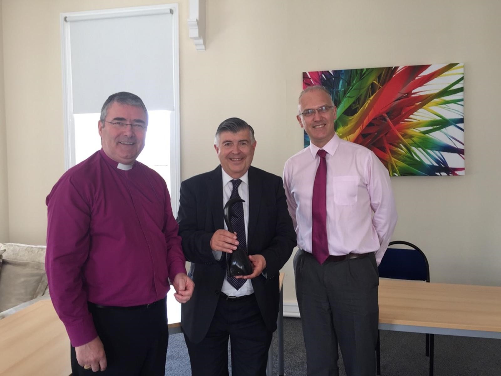 Bishop McDowell, Professor Hibbert and Rev Dr Elliott.